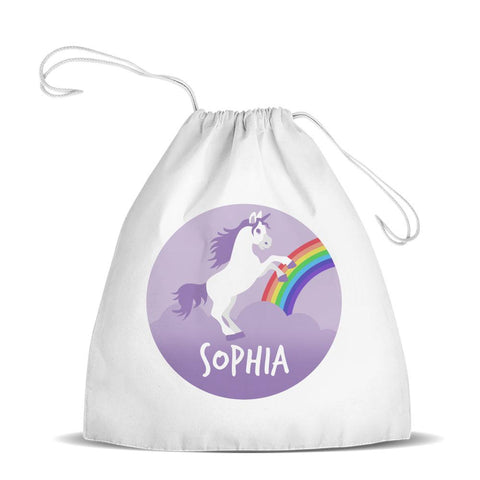 Purple Unicorn Premium Drawstring Bag (Temporarily Out of Stock)